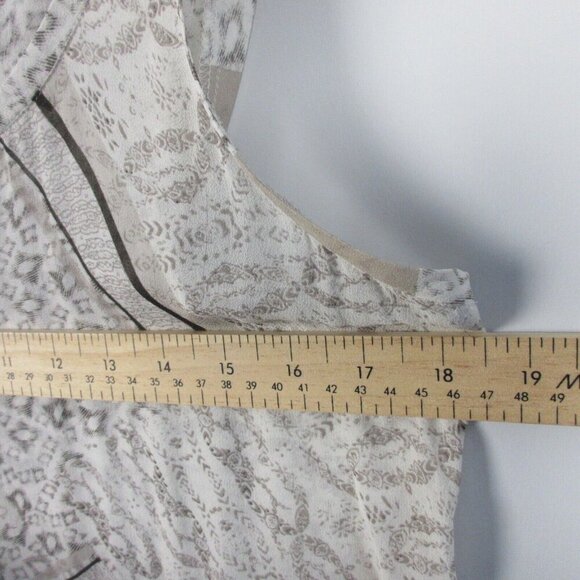 Club Monaco Women Silk Printed Tank Top Sleeveless Scoop Neck Summer S 44 - Picture 8 of 10